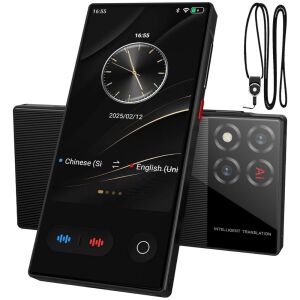 Okosfordító AI intelligens fordító nyakpánttal és védőtokkal - Digitális tolmács