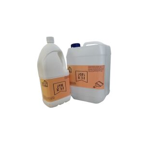 Rasina epoxidicu0103 transparentu0103, componentele A u015fi B u00een recipiente de plastic - Vopsea Hobby