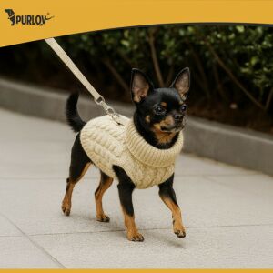 Kutya/macska ruha S méret bézs Purlov 26216 140817818 - Purlov