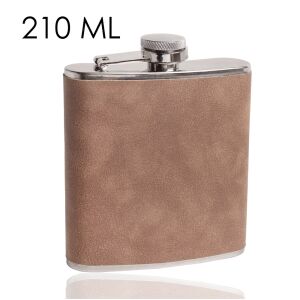 Iris rozsdamentes acél laposüveg tokban 210ml - Barna 139840780 - Flaska