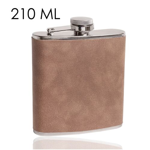 Iris rozsdamentes acél laposüveg tokban 210ml - Barna 139840780