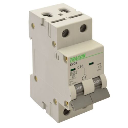 Tracon EVOZ2B32 32A B 2P 6kA Kismegszakító 139840408
