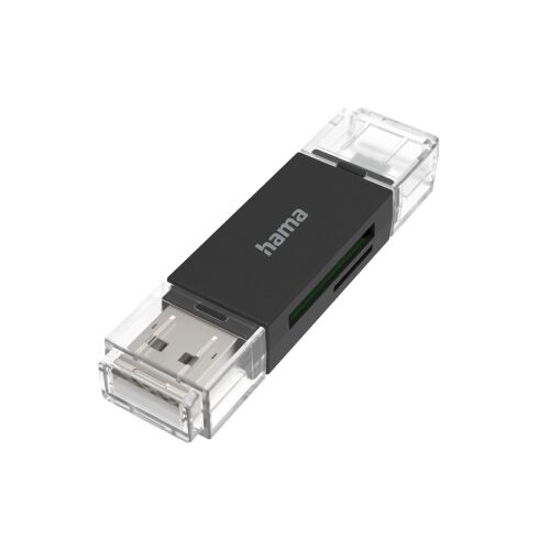 Hama 200130 Multi USB-A / MicroUSB-B 2.0 Külső kártyaolvasó 161611552 - Kártyaolvasó