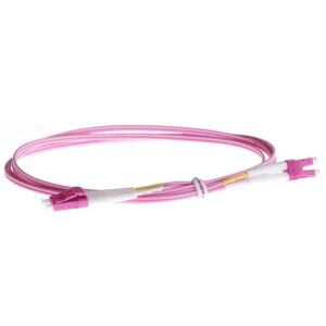 Gigalight LinkEasy optikai patch kábel LC/LC Duplex OM4 2m - Magenta 139826810 - Gigalight