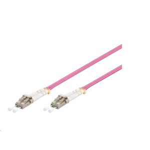 Gigalight LCU-LCU-OM4-1M-D optikai patch kábel 4xLC Duplex 1m - Rózsaszín 139827614 - Gigalight