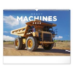 REALSYSTEM Heavy Machines 2026 fali naptár dömperrel - REALSYSTEM