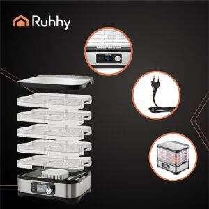 Ételszárító 5 tálcával - 10l 139831258 - Aszaló