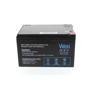 Well 12V 12Ah Zárt savas ólom akkumulátor UPS-hez, riasztórendszerekhez és orvosi eszközökhöz - Akkumulátor