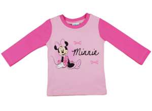 Disney Minnie Mouse rózsaszín hosszú ujjú póló lányoknak - Gyerek hosszú ujjú póló