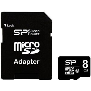 Silicon Power | 8 GB | MicroSDHC | Flash-Speicher Klasse 10 | SD-Adapter 139847772 - Speicherkarten