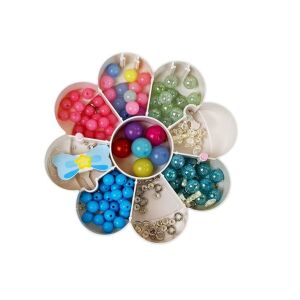 DIY ékszer gyöngykészlet összecsukható tükördoboz