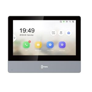 Sistem videointerfon Hikvision DS-KH8350-TE1 17,8 cm (7") Negru, Gri 139848140 - Hikvision