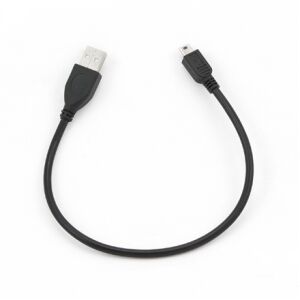 Kábel Gembird USB samec - MiniUSB samec 0,3 m čierny 139848349 - USB káble