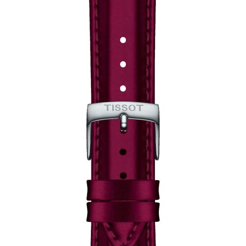 Tissot bordó gyári szintetikus bőr óraszíj 18 mm 139848658