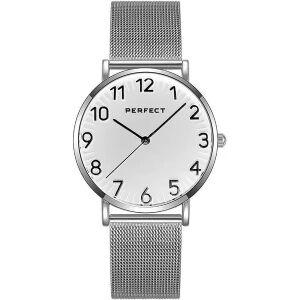 Perfect F342-02 női karóra, ezüst szín, 36 mm, 3 ATM 139854498 - Női kiegészítő