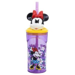 POHÁR SZÍVÓSZÁLAS 3D 360ML MINNIE 139854789 - Pohár