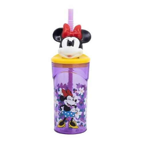 POHÁR SZÍVÓSZÁLAS 3D 360ML MINNIE