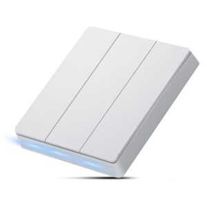 Zadabso® intelligens kapcsoló, WiFi Tuya Smart Life, 3 csatorna, Alexa és Google Home kompatibilis, App vezérlés, vezetékes, hangvezérlés, nincs szükség központra, fehér színben