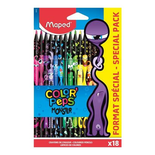Maped Color'Peps Monster 18 darabos színes ceruza készlet csomagolása