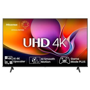 Hisense 75 hüvelykes 75A6Q 4K UHD Smart LED TV elölnézet - Hisense