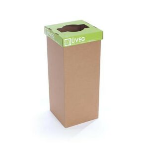 Szelektív hulladékgyűjtő, újrahasznosított, 50 l, RECOBIN "Office", zöld 139859205 - Hulladéktároló