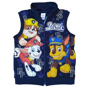 Nickelodeon Paw Patrol Prsluk - Veličina 4-5 godina (110 cm) - Tamnoplavi pamučni prsluk bez rukava s likovima Paw Patrol - Moda i odjeća