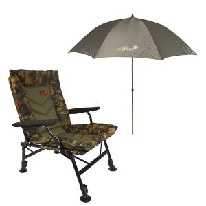 Carp expert comfort camo szék cxp 220cm ernyővel 139864214 - Horgász szett