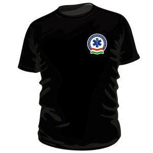 OMSZ MENTŐK Fekete póló mentő emblémával - Munkás póló