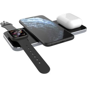 Ładowarka bezprzewodowa Prestigio ReVolt A5 3w1 ładująca iPhone'a, Apple Watch i AirPods - Prestigio