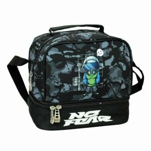 No Fear Robot isolierte Lunchtasche mit Robotermotiv, zwei Fächer - Lunchtaschen