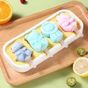 Jégkrém forma, állatfigura, szilikon, 24x10cm - II