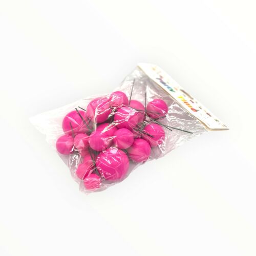 Különböző méretű gömb tortadísz, műanyag, pink, 20db 139879739