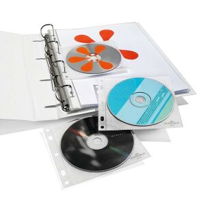 Lefűzhető CD/DVD tartó zseb DURABLE átlátszó 139880222 - Durable