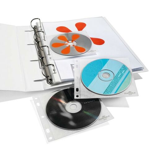 Lefűzhető CD/DVD tartó zseb DURABLE átlátszó 139880222