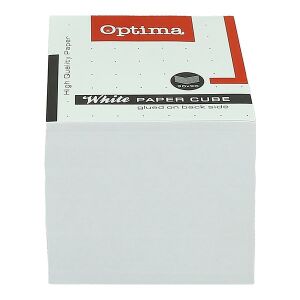 Kockatömb fehér OPTIMA 9x9x9 cm ragasztott 139880417 - Irodai papíráru