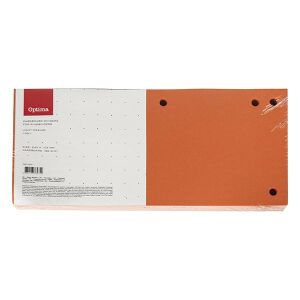 Elválasztócsík OPTIMA 105x240mm narancssárga 100 darabos 139880565 - Iratrendezés