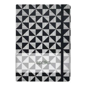 Jegyzetfüzet vonalas SPOKO A/5 96 lapos gumis keményfedeles mozaik 139880592 - Notesz & Jegyzetfüzet