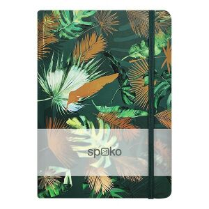 Jegyzetfüzet vonalas SPOKO A/5 96 lapos gumis keményfedeles levelek 139880596 - Irodai papíráru