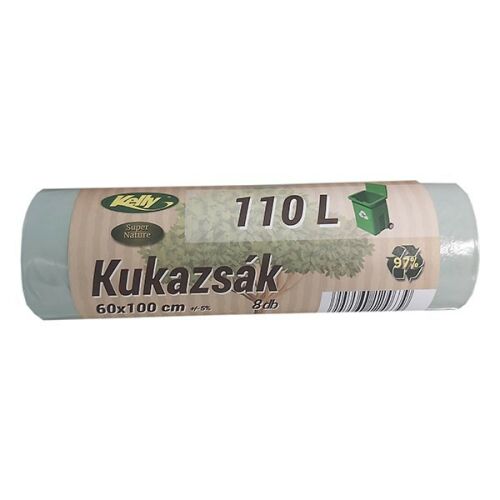 Szemeteszsák KELLY super nature 60x100 cm 110L 8 darabos 139880618