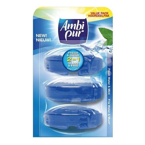 Toalett illatosító utántöltő AMBI PUR 3x55 ml water&mint 139880628