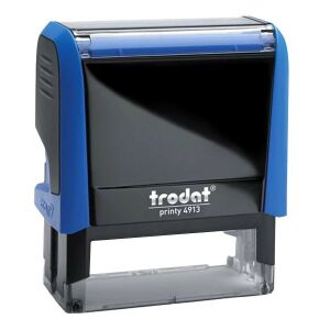 Bélyegző TRODAT Printy 4.0 4913 kék ház kék párna 139880698 - Irodai bélyegző