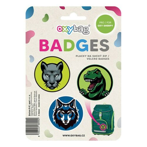 Cserélhető matrica OXY táskára 3 darabos Animal