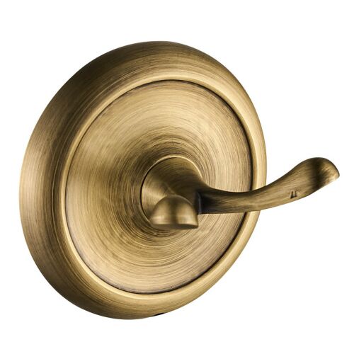 CasaBlanca EPOQUE AEP06 dupla fürdőszobai fogas, nikkelezett bronz kivitelben