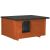 Dechland M size insulated dog house with flat roof and transparent door