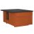 Dechland insulated flat roof dog house, size M, teak color