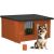 Dechland insulated dog house with dog and paint