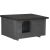 Dechland insulated flat roof dog house, size M, grey