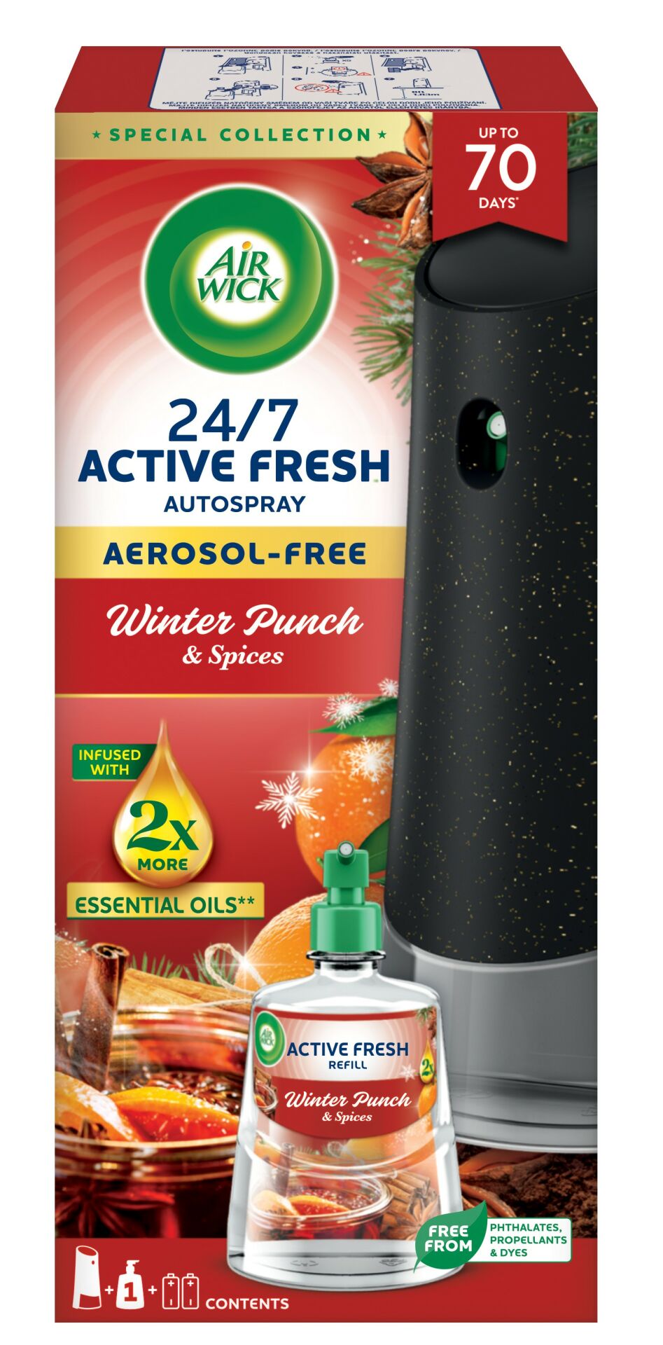 E-shop Automatický osviežovač vzduchu Air Wick Active Fresh s náplňou Fr...