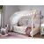 DUBI Naturholz Hausbett im dekorierten Kinderzimmer