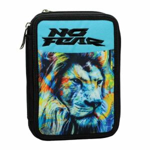 No Fear Fluo Lion Federmäppchen - Löwengrafik - Federmappen